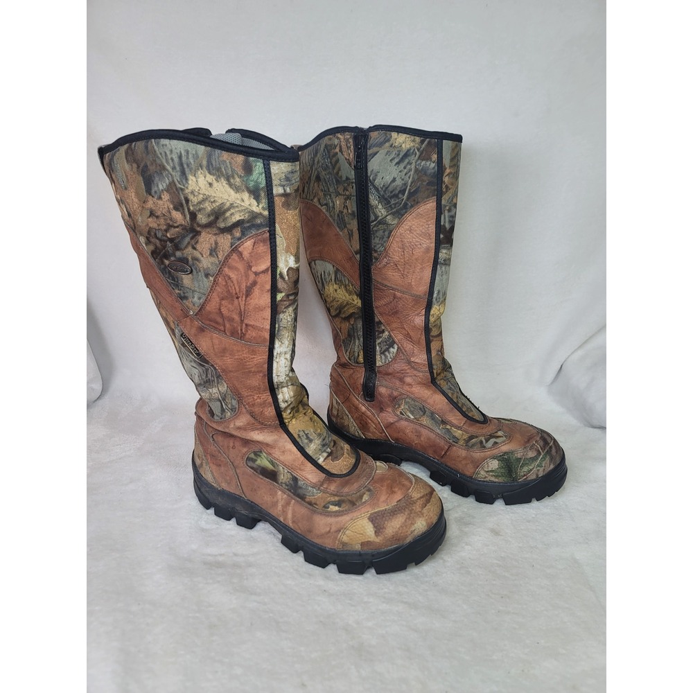 Irish Setter Red Wing 1000g Thinsulate Hunting Boots Mens 10 Camo Zip Outdoor